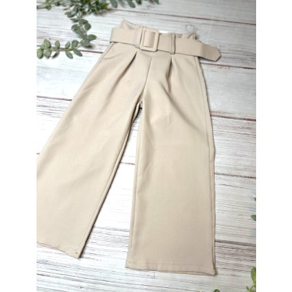 Dievčenské voľné nohavice - Béžová (Veľkosť 104/110)