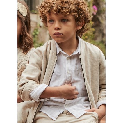 Chlapčenská košeľa - Biela (Veľkosť 134)