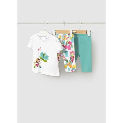 3 dielny dievčenský set - Bielobledomodrá (Veľkosť 86)