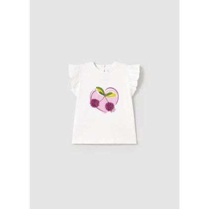 MAYORAL dievčenské tričko s krátkym rukávom - Biela (Veľkosť 86)