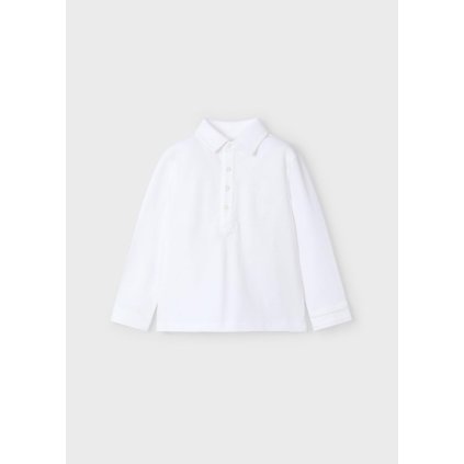 MAYORAL basic chlapčenská  polokošeľa - Biela (Veľkosť 128)