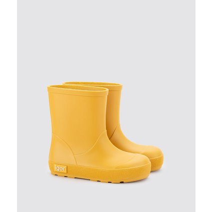 Detské barefoot gumáky IGOR - Žltá (Veľkosť 32)