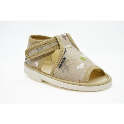 Detské prezúvky WANDA MÓRIC - Béžová (Veľkosť 19)