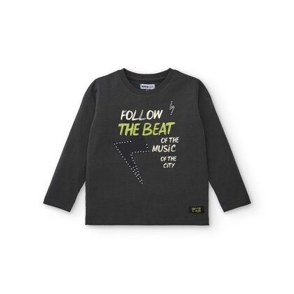 Chlapčenské tričko s potlačou - Sivá (Veľkosť 128)