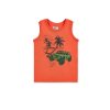 Chlapčenské tričko bez rukávov - Oranžová (Veľkosť 158)