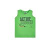 Chlapčenské tričko bez rukávov - Zelená (Veľkosť 164)