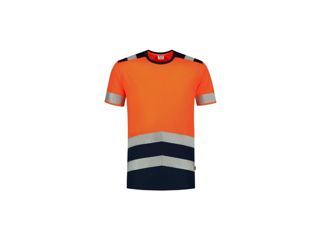 T-Shirt High Vis Bicolor Tričko unisex (Velikost S, Varianta fluorescenčná oranžová)