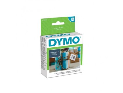 Samolepiace etikety Dymo LW 25x25mm viacúčelové biele