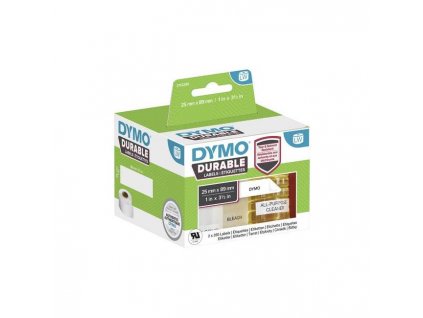 Samolepiace etikety Dymo LW 89x25mm polypropylénové s ochrannou vrstvou biele