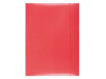 Kartónový obal s gumičkou Office Products červený