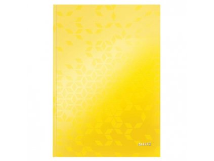 Záznamová kniha Leitz WOW A4 80 listov linajková žltá