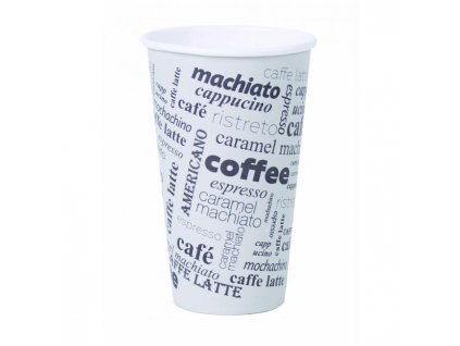 Papierový pohár 400ml Coffee to go s motívom 50ks