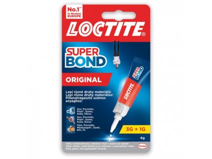 Sekundové lepidlo Loctite Super Bond Original 3+1g