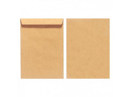 Poštové obálky C4 Herlitz olizové, hnedé, recyklované, 10 ks