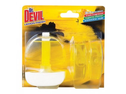 Dr. Devil závesný WC gél 3 x 55 ml - Lemon Fresh