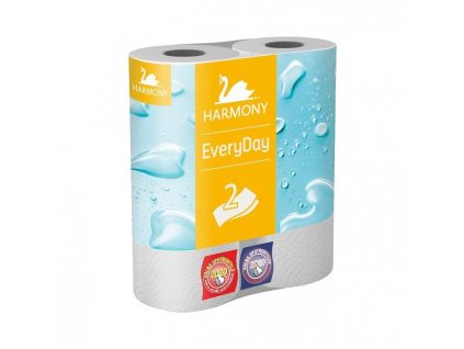 Kuchynské utierky 2-vrstvové HARMONY Everyday/Praktik, návin 11 m (2 ks)