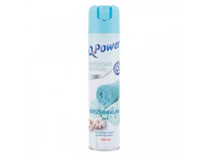 Q-Power osviežovač v spreji 300 ml Bavlna