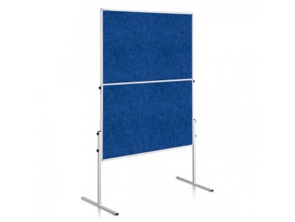 Moderačná tabuľa plstená 150x120 cm ECONOMY modrá