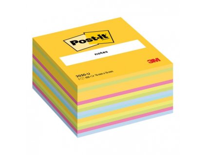 Bloček kocka Post-it, 76x76 mm, mix farieb