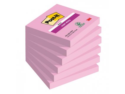 Bločky Post-it Super Sticky svetlo ružové 76x76mm
