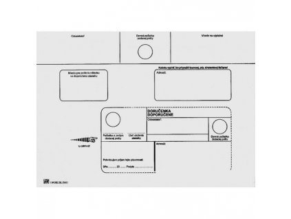 Poštové obálky C5 doručenka, 1000 ks