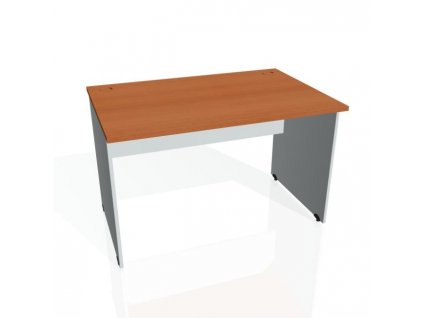 Pracovný stôl Gate, 120x75,5x80 cm, čerešňa/sivý