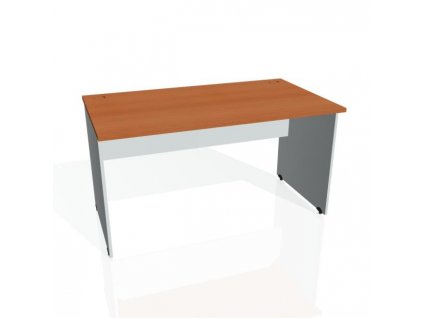Pracovný stôl Gate, 140x75,5x80 cm, čerešňa/sivý