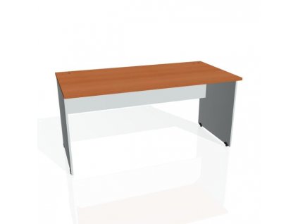 Pracovný stôl Gate, 160x75,5x80 cm, čerešňa/sivý