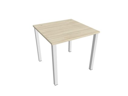 Pracovný stôl Uni, 80x75,5x80 cm, agát/biela