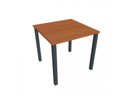 Pracovný stôl Uni, 80x75,5x80 cm, čerešňa/čierna