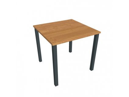 Pracovný stôl Uni, 80x75,5x80 cm, jelša/čierna