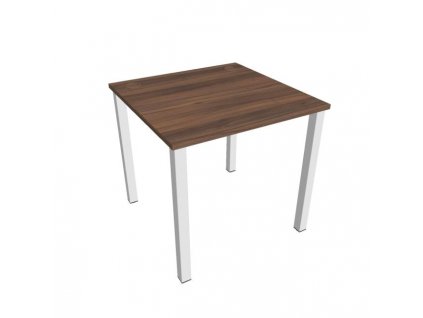 Pracovný stôl Uni, 80x75,5x80 cm, orech/biela