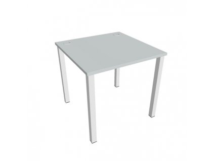 Pracovný stôl Uni, 80x75,5x80 cm, sivá/biela