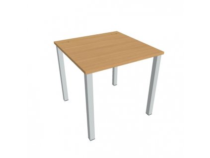 Pracovný stôl Uni, 80x75,5x80 cm, buk/sivá