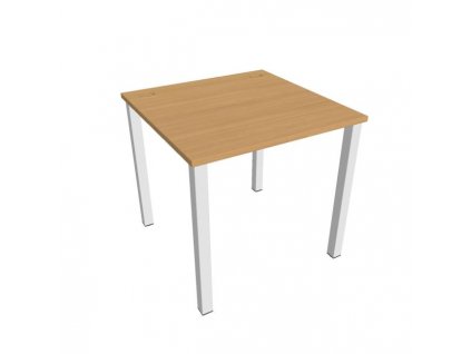 Pracovný stôl Uni, 80x75,5x80 cm, buk/biela