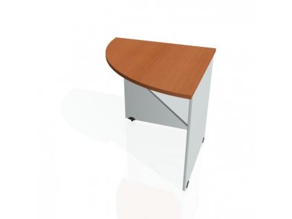 Doplnkový stôl Gate, ľavý, 80x75,5x80 cm, čerešňa/sivá
