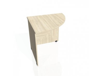 Doplnkový stôl Gate, pravý, 80x75,5x80 cm, agát/agát