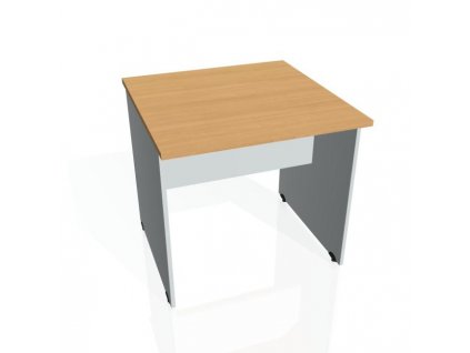 Rokovací stôl Gate, 80x75,5x80 cm, buk/sivá