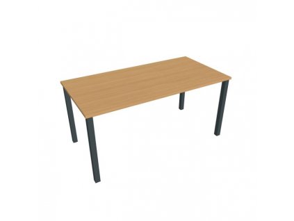 Rokovací stôl Uni, 160x75,5x80 cm, buk/čierna