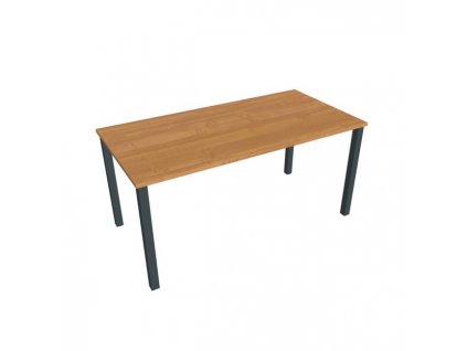 Rokovací stôl Uni, 160x75,5x80 cm, jelša/čierna