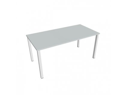 Rokovací stôl Uni, 160x75,5x80 cm, sivá/biela