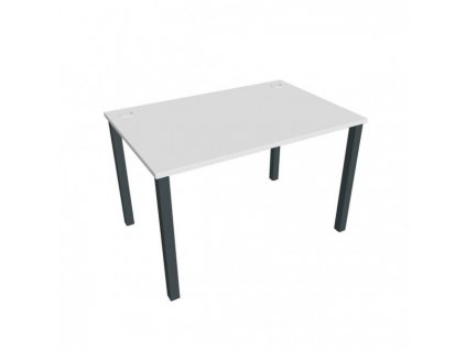 Pracovný stôl Uni, 120x75,5x80 cm, biela/čierna