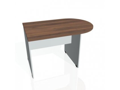 Doplnkový stôl Gate, 120x75,5x80 cm, orech/sivá