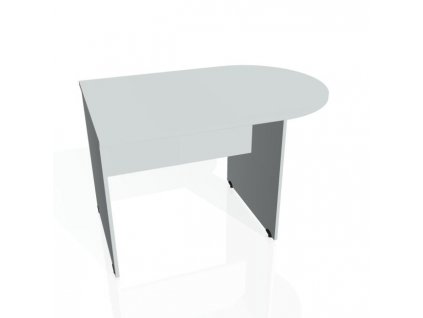 Doplnkový stôl Gate, 120x75,5x80 cm, sivá/sivá