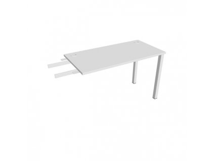 Pracovný stôl Uni, reťaziaci, 120x75,5x60 cm, biela/biela