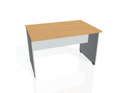 Rokovací stôl Gate, 120x75,5x80 cm, buk/sivá