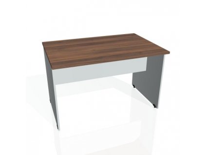 Rokovací stôl Gate, 120x75,5x80 cm, orech/sivá