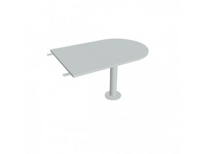 Doplnkový stôl Gate, 120x75,5x80 cm, sivý/kov