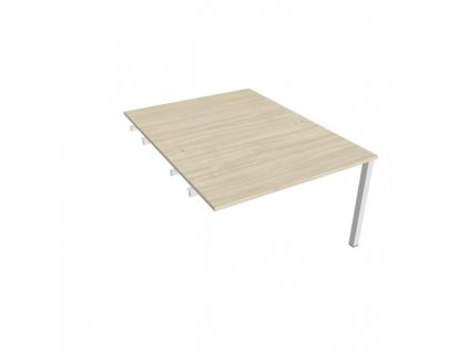 Pracovný stôl Uni k pozdĺ. reťazeniu, 120x75,5x160 cm, agát/sivá