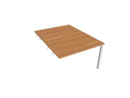 Pracovný stôl Uni k pozdĺ. reťazeniu, 120x75,5x160 cm, jelša/biela